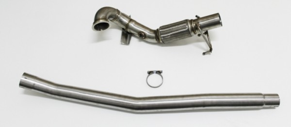 Audi TT S ( 8S ) 2.0TFSI Downpipe no Kat 3" 76mm Leerrohr Hosenrohr