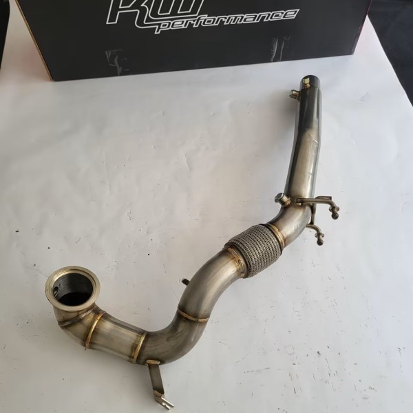Downpipe VW Golf 8 GTI Hosenrohr 76mm Sportauspuff Edelstahl VIII TT Cupra