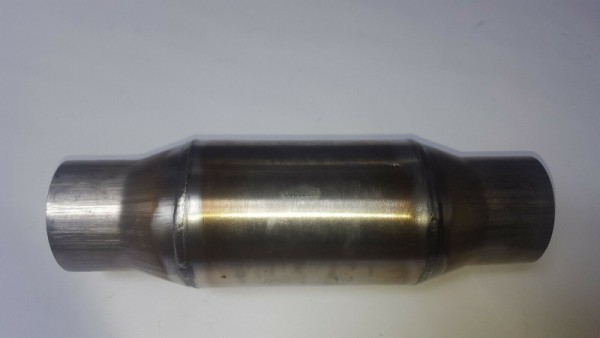 Edelstahl V2A 2,5" 63mm Leer Kat DPF Atrappe f. Downpipe mit E-Nummer